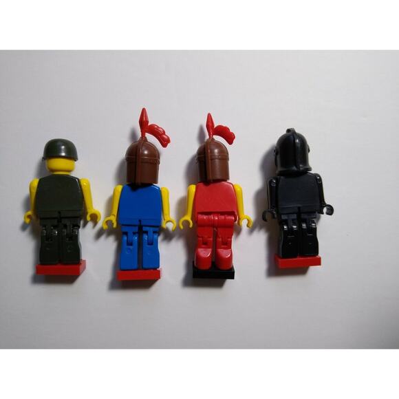 Robot Toy Figures Plastic War Combat Action Figures Movable Lot Of 4 Blockheads - Picture 5 of 12